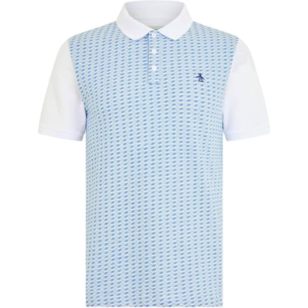 Original Penguin Geborduurd poloshirt voor heren met normale pasvorm (Wit)