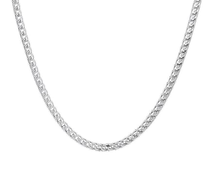 YO&NO - Ketting - Zilver -  Gourmet -  3,0 mm -  50 cm - Zilver 925