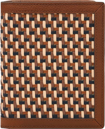 FOSSIL identiteitskaarthoesje Gift Passport Case RFID Multi Brown veelkleurig