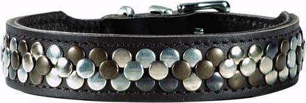 Hunter halsband arizona bruin nappaleer bruin onderlegd