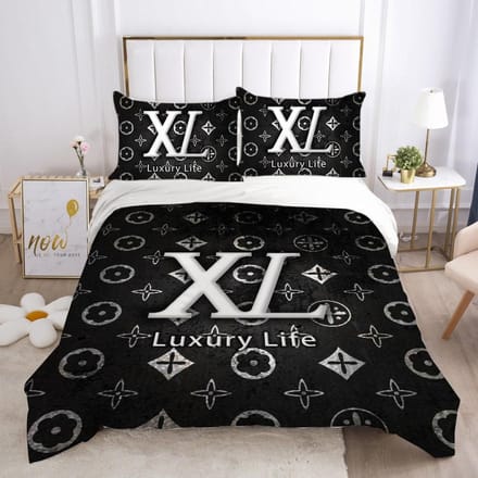 3D Digitale Print Beddengoed Twee- of Driedelige Set Luxe Creatieve Stijl Polyester EU single 135*200 black