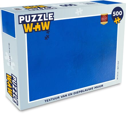 Puzzel Muur - Verf - Blauw - Legpuzzel - Puzzel 500 stukjes