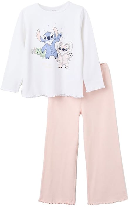 Zippy 3107429601 Pyjama Met Lange Mouwen Wit,Roze 4-5 Years Meisje