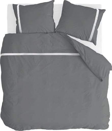 Walra Dekbedovertrek Timeless Chic - 240x220 - 100% Katoen (BCI) - Antraciet