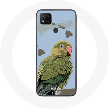 Coque - Xiaomi - Redmi 9C - Souple - Perruches Oiseaux - Vert vert