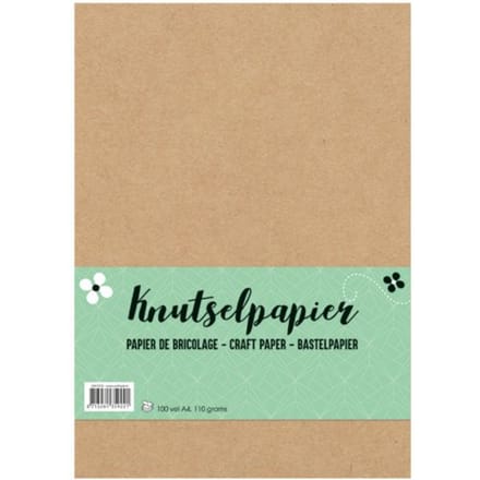 Knutselpapier kraft, a4 110 gram, 100 vel