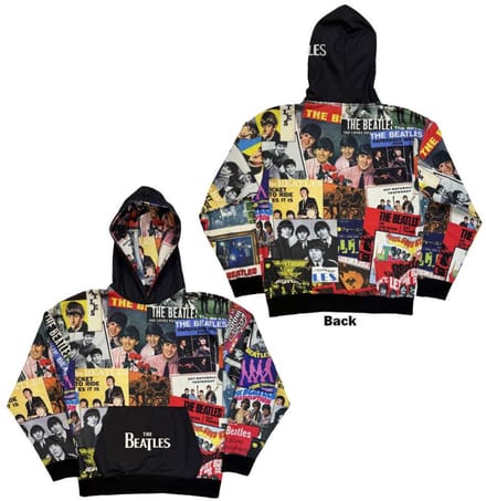 The Beatles - Single Covers Hoodie/trui - L - Zwart/Multicolours
