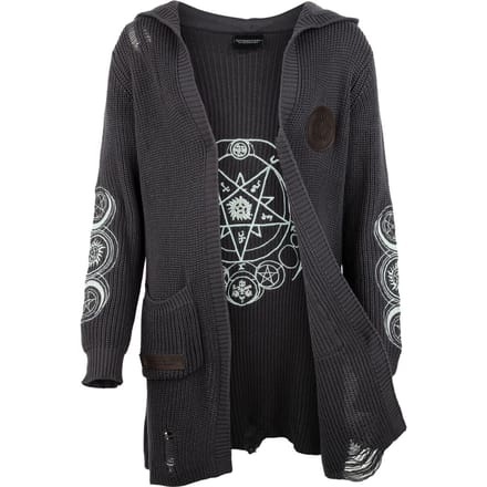 Supernatural Cardigan - Moons - S tot XL - voor Vrouwen - grijs