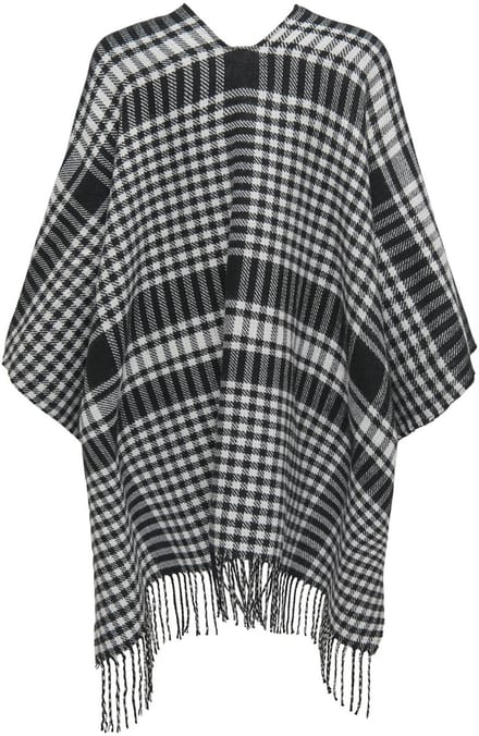 ONLY - ONLVIOLET CHECK PONCHO CC - Dames - Blouses
