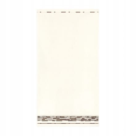 Zwoltex Grafic Handdoek 50x90cm - Zacht Egyptisch Katoen - Ecru