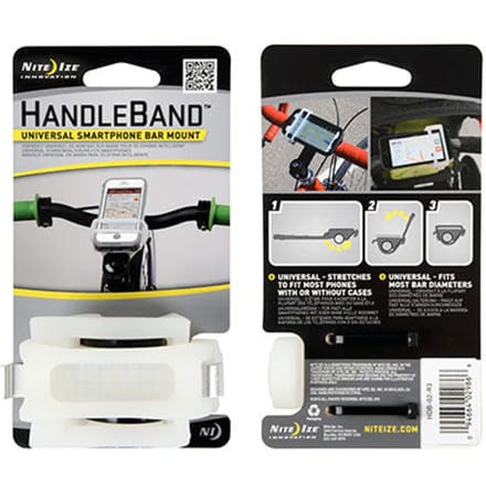 Nite Ize Handleband Wit - Universele telefoonhouder voor op de fiets