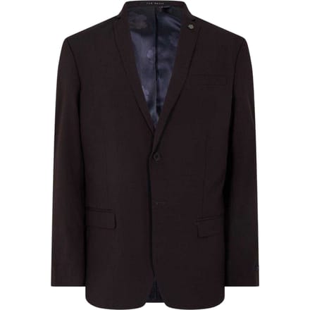 Ted Baker Heren Effen Enkele Breasted Blazer (Bordeaux)