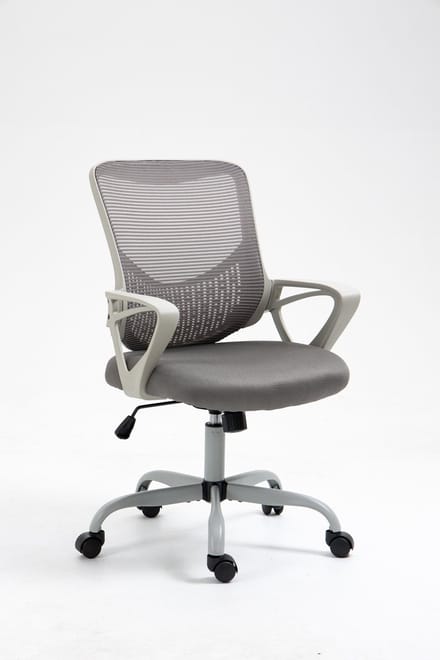 Activejet YK507 Serie - Bureaustoel - Grijs - Ergonomisch Ontwerp - Vaste Armleuningen