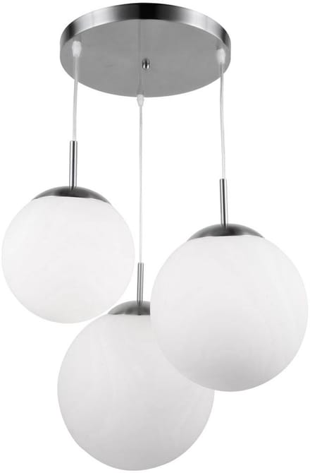 Globo - hanglamp - Joel - nikkel - glas - Ø 52cm - E27 - 1581-3