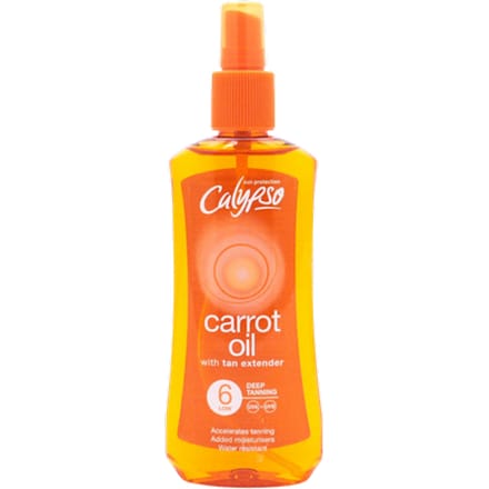 Calypso Wortelolie Met Tan Extender SPF 6 Diepbruine Spray - 200 ml