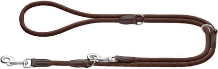 Adjustable Freestyle Dog Lead - Robust Weatherproof Brown, 1 x 200 cm