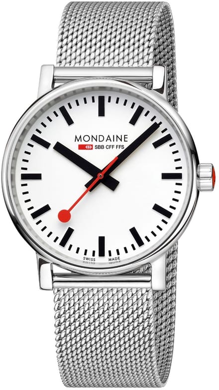 Mondaine MSE.40110.SM Evo2 Unisex Horloge Staal