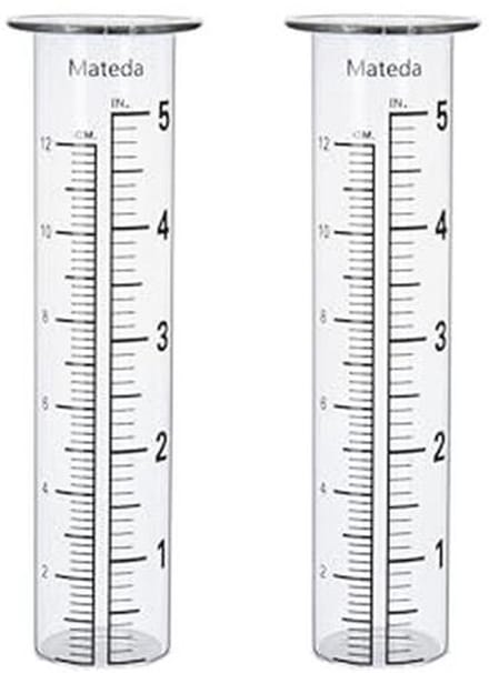 5 inch regenmeter buis - 2 stuks voor tuin en buitengebruik