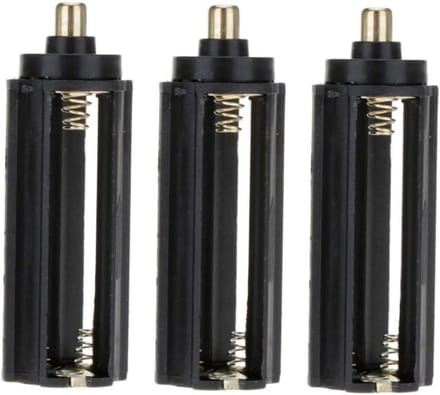 Batterijhouder - Adapter Box - Lampen Gebruik - Converteert 3 AAA - 65 x 21.9mm - Zwart