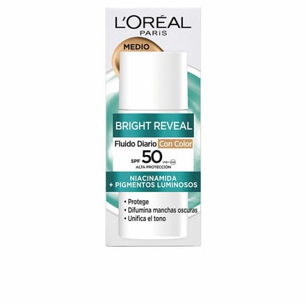 Gezichtscrème L'Oreal Make Up BRIGHT REVEAL NIACINAMIDA Spf 50 50 ml