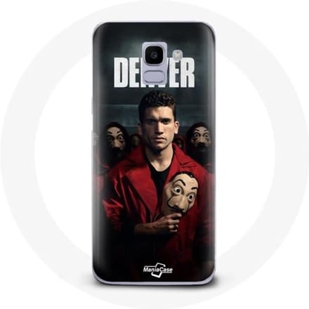 Case voor Samsung Galaxy J6 2018 La Casa De Papel Denver Masker