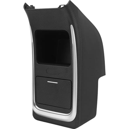 Achterste Centrale Opbergbox met LED-verlichting Grote Capaciteit Middenconsole Organizer Vervanging Voor Tesla Model Y 2021‑2023 black