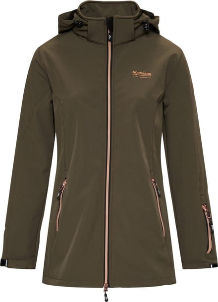 Nordberg Irene Softshell Jas Dames - Kleur Legergroen- Maat S