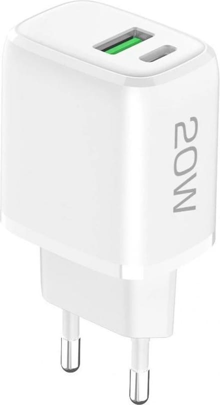 Fontastic 256837 Snellader USB naar USB-C - Power Delivery - 20W - Wit