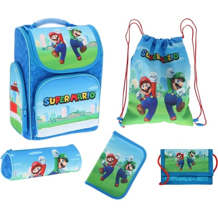 Super Mario School Set - 5 Delig