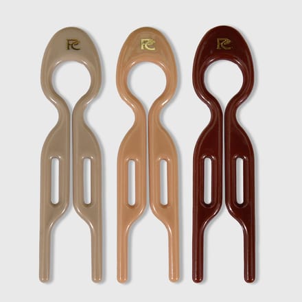 Hairpin set van 3 Shade of Brown