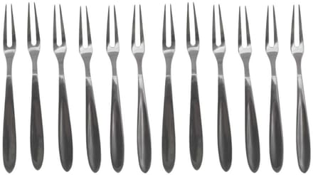 Set van 12 slakkenvorkjes 12,5 cm Fackelmann