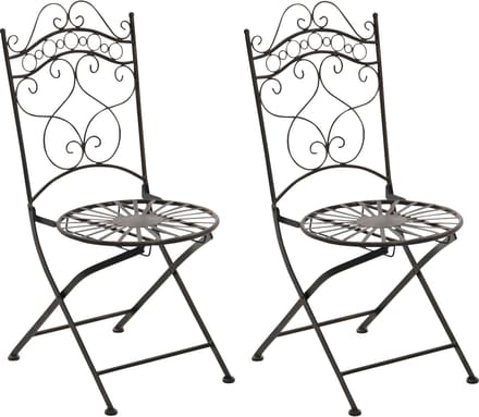 CLP Indra Set van 2 Klapstoelen - Vouwstoel - Buiten - bronzen