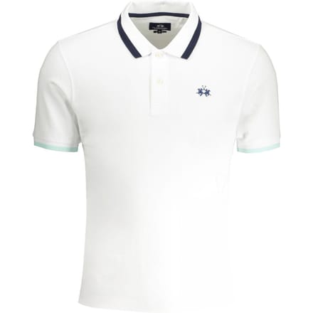 La Martina Witte Katoenen Polo Shirt voor Mannen