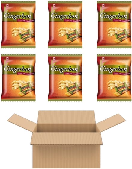 Multipak Agel Gingerbon Candy (6x125g)