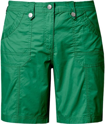 Ulla Popken - Dames - Cargo-bermuda comfortabele tailleband 4-pocket model - Smaragdgroen - Maat 42