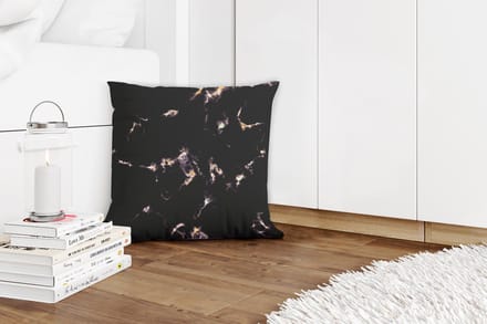 Sierkussens - Kussentjes Woonkamer - 40x40 cm - Goud - Edelstenen - Agaat steen - Geode