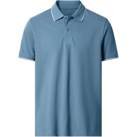 ESMARA MEN Piqué heren polo (Blauw, S)