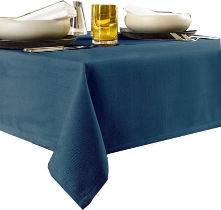 De Witte Lietaer Tafellaken Rond, Turks Blauw - Ø 190 cm - 100% Polyester