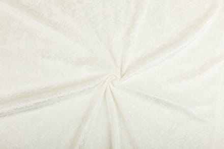 Velours de panne stof - Gebroken wit 51 - 1 meter