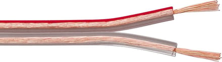 Luidspreker kabel (CCA) - 2x 4,00mm² / transparant - 100 meter