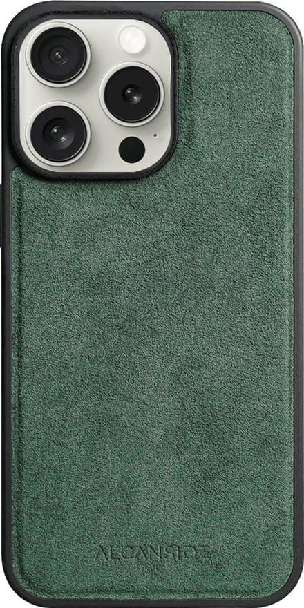 iPhone 16 Pro Max - Alcantara Back Cover - Midnight Green
