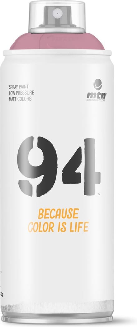 MTN94 Stereo Roze spuitverf - 400ml lage druk en matte afwerking