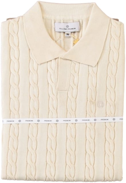 Fellows United Polo Premium Cable Ecru (61.3664 - 108)