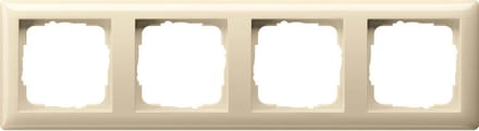 Gira ST55 Afdekraam - 4 voudig - Inbouw - Creme