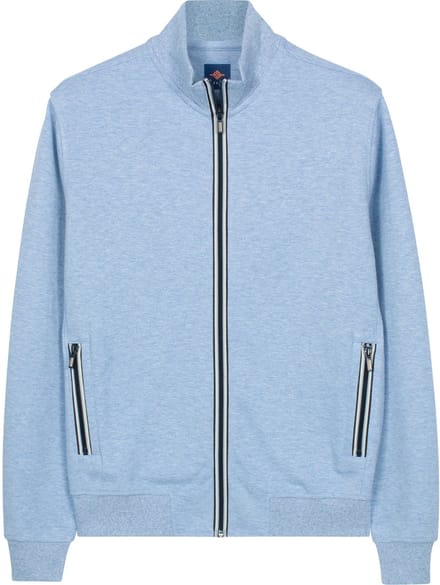 Baileys Vest Subtle Faux-Uni Sweat Doubleface Interlock Riviera Blue / male