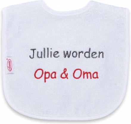 Tekstslabber Jullie worden Opa & Oma