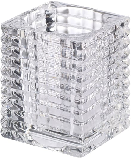 Bolsius Professional Relight Kaarsenhouders - Ribbed - Transparant - 6 Stuks