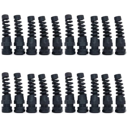 Dailygoods - Set van 20 Waterdichte M16 Kabelconnectoren met Trekontlasting