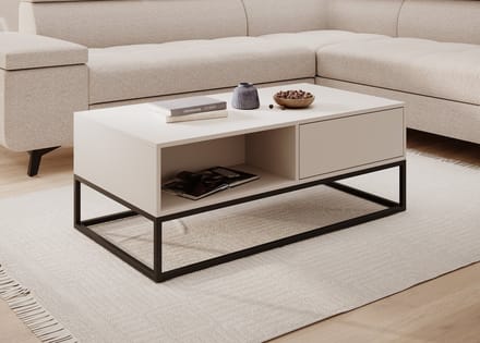 Meubella - Salontafel Delta - Beige - 120 cm