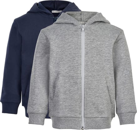 Minymo Sweatvest Junior Katoen Grijs/navy 2 Stuks Mt 104